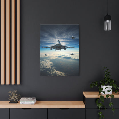 Skyborn Jet Through Cloud Kingdom Wall Art & Canvas Prints