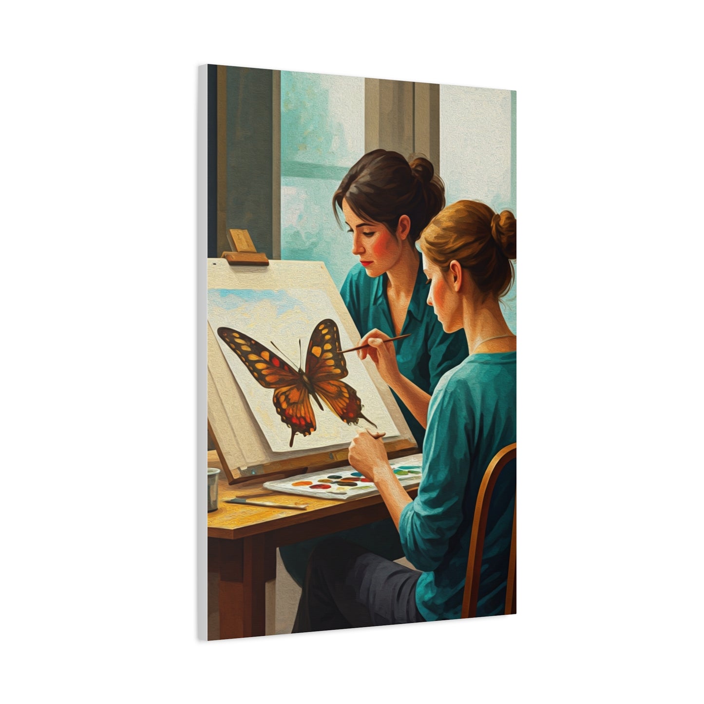 Artistic Butterfly Painting Studio Wall Art & Canvas Prints