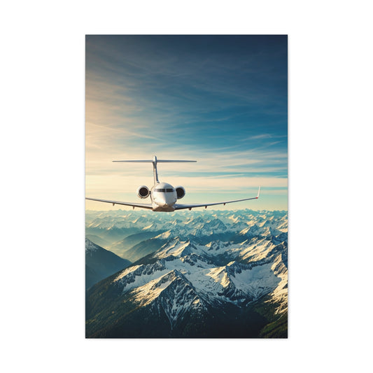 Mountain Summit Jet Journey Wall Art & Canvas Prints