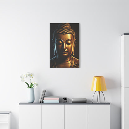 Shadow Glow Buddha Meditation Portrait Wall Art & Canvas Prints