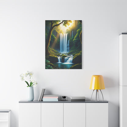 Enchanted Forest Waterfall Escape Wall Art & Canvas Prints