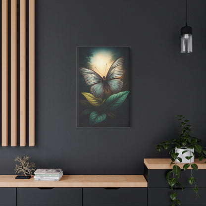 Luminous Pale Wing Butterfly Garden Portrait Wall Art & Canvas Prints