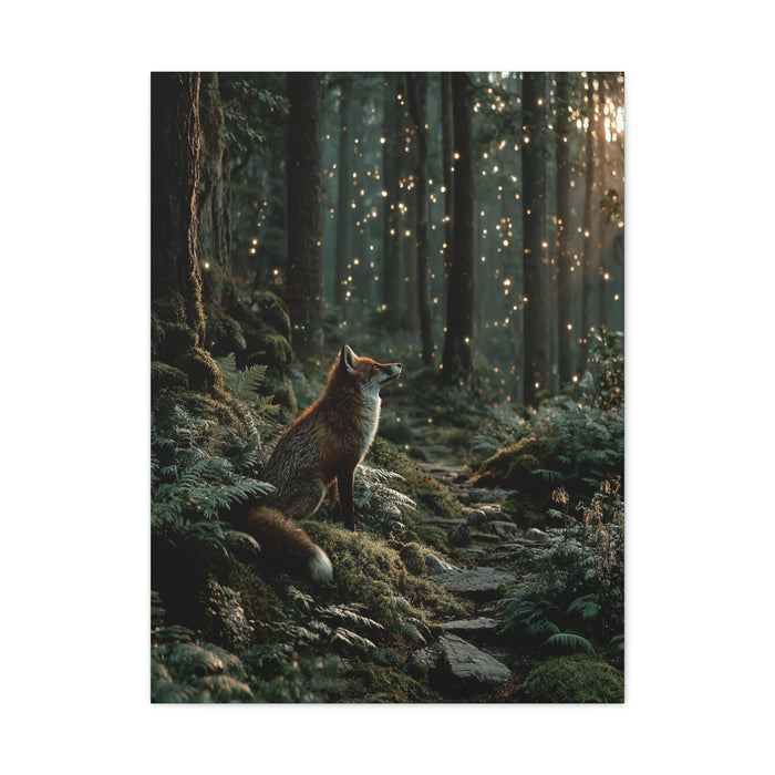 Enchanted Forest Fox Wall Art & Canvas Print