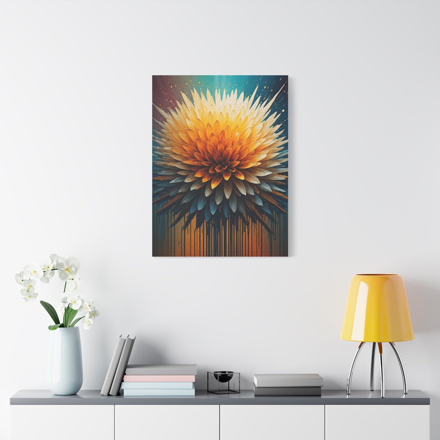 Solar Bloom Burst Wall Art & Canvas Print