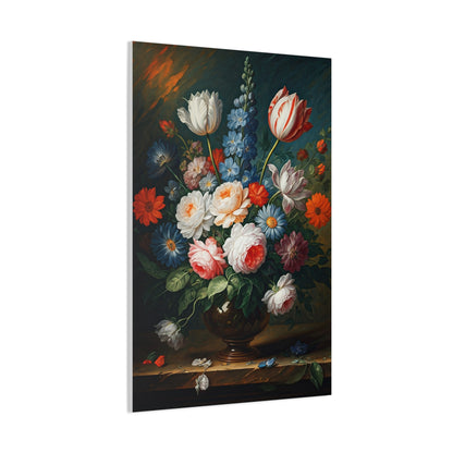 Midnight Bloom Still Life Wall Art & Canvas Print
