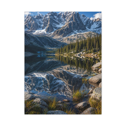 Rocky Mountain Alpine Reflection Wall Art & Canvas Print
