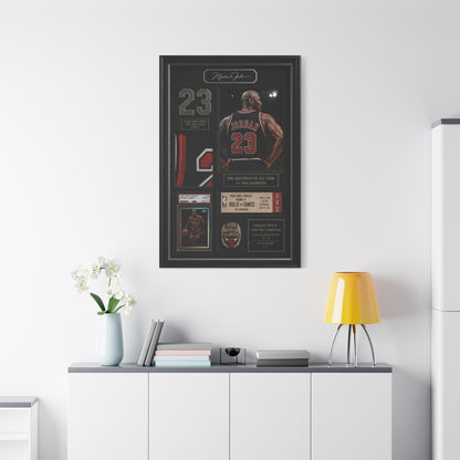 Michael Jordan Championship Memorabilia Sports Wall Art & Canvas Print