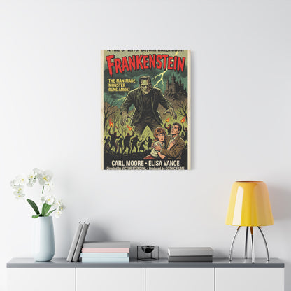 Frankenstein Vintage Movie Poster Wall Art & Canvas Print