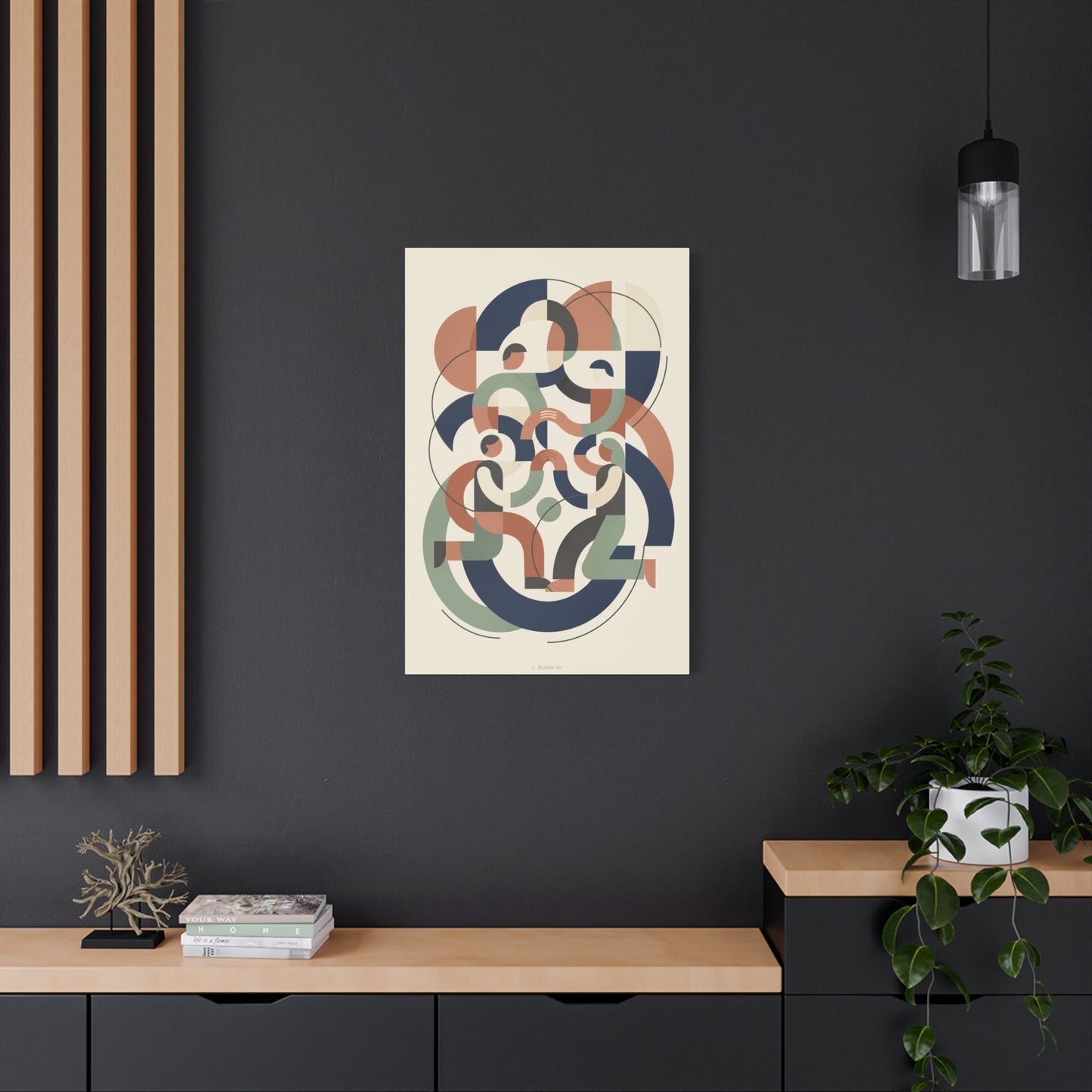Abstract Collaboration Geometry Wall Art & Canvas Print