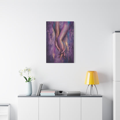 Intertwined Hands Abstract Emotion Wall Art & Canvas Print