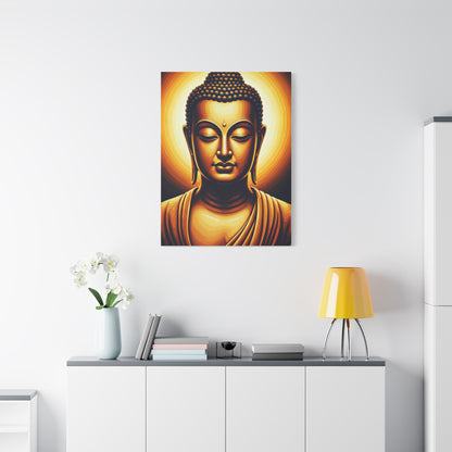 Golden Aura Buddha Meditation Wall Art & Canvas Prints