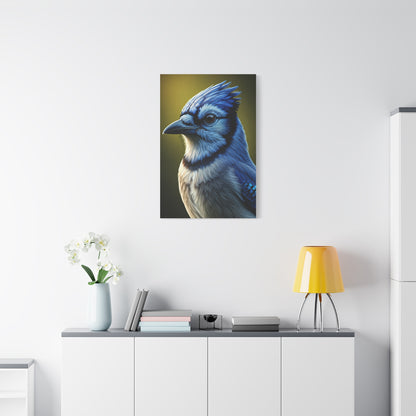 Blue Jay Majesty Portrait Wall Art & Canvas Prints
