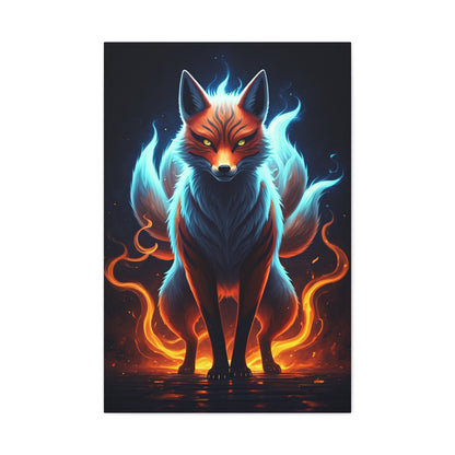 Spirit Flame Fox Wall Art & Canvas Prints