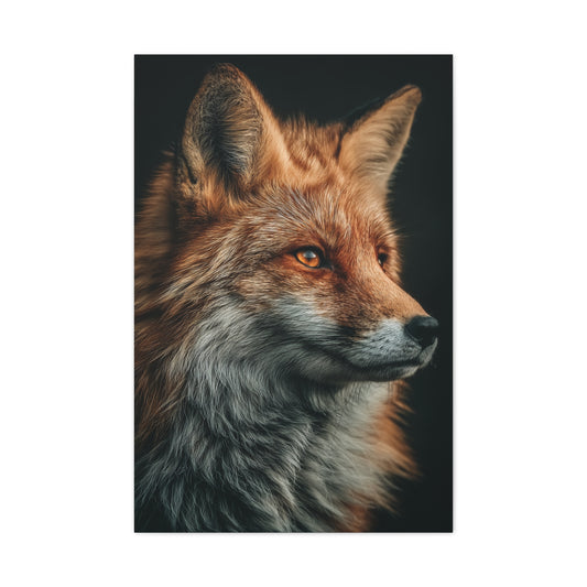 Majestic Red Fox Portrait Wall Art & Canvas Print