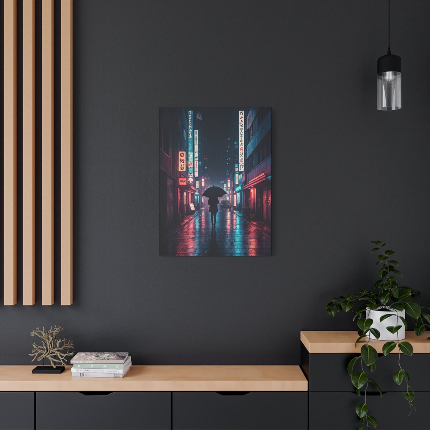 Rainlit City Solitude Wall Art & Canvas Prints