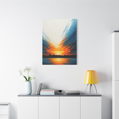 Radiant Sunset Reflection Wall Art & Canvas Prints