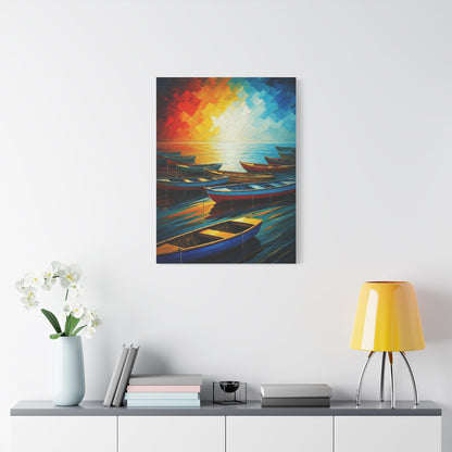 Radiant Harbor Reflections Wall Art & Canvas Print