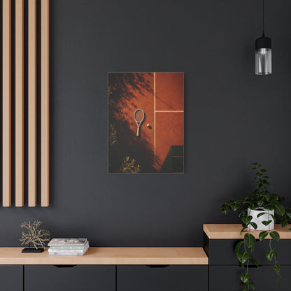 Clay Court Minimal Tennis Sports Wall Art & Canvas Print