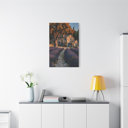 Lavender Field Farmhouse Provence Wall Art & Canvas Print