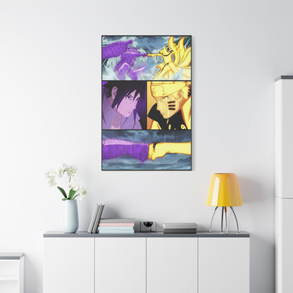 Naruto vs Sasuke Final Clash Poster Wall Art & Canvas Print