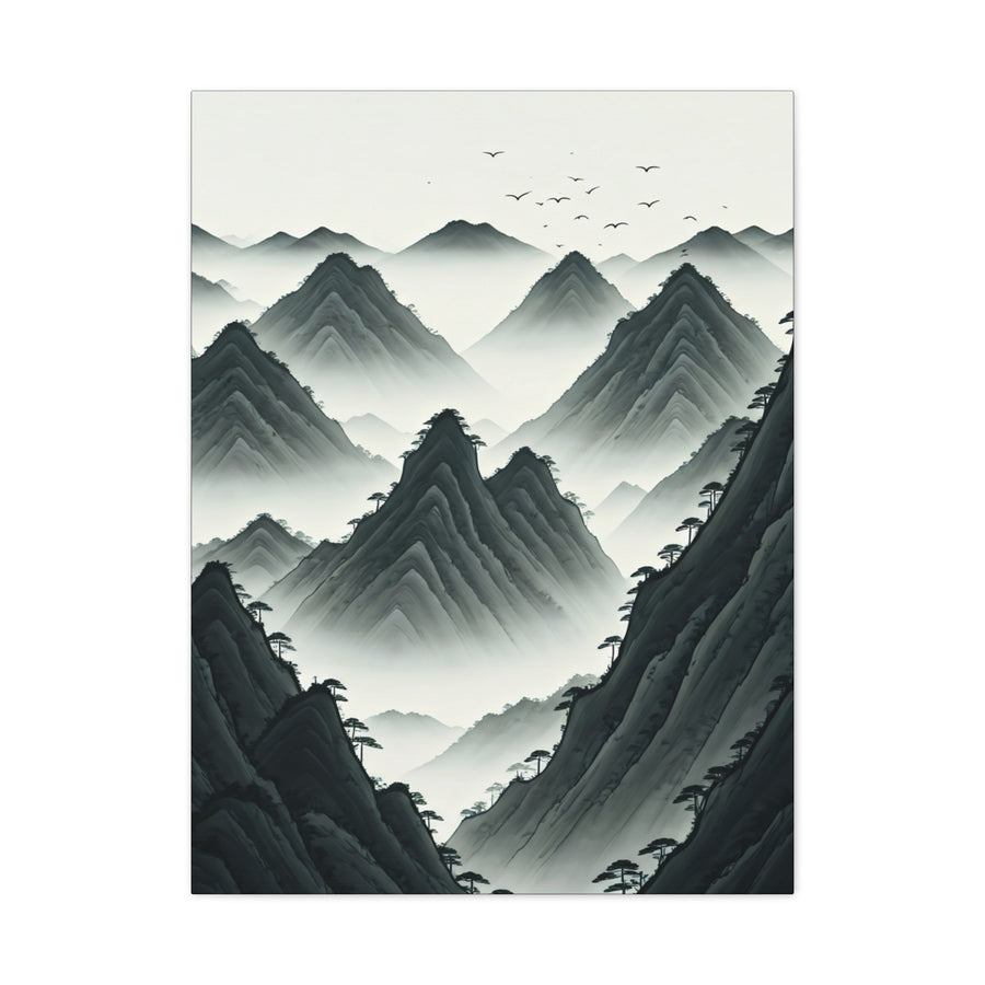 Whispering Peaks Mist Wall Art & Canvas Prints