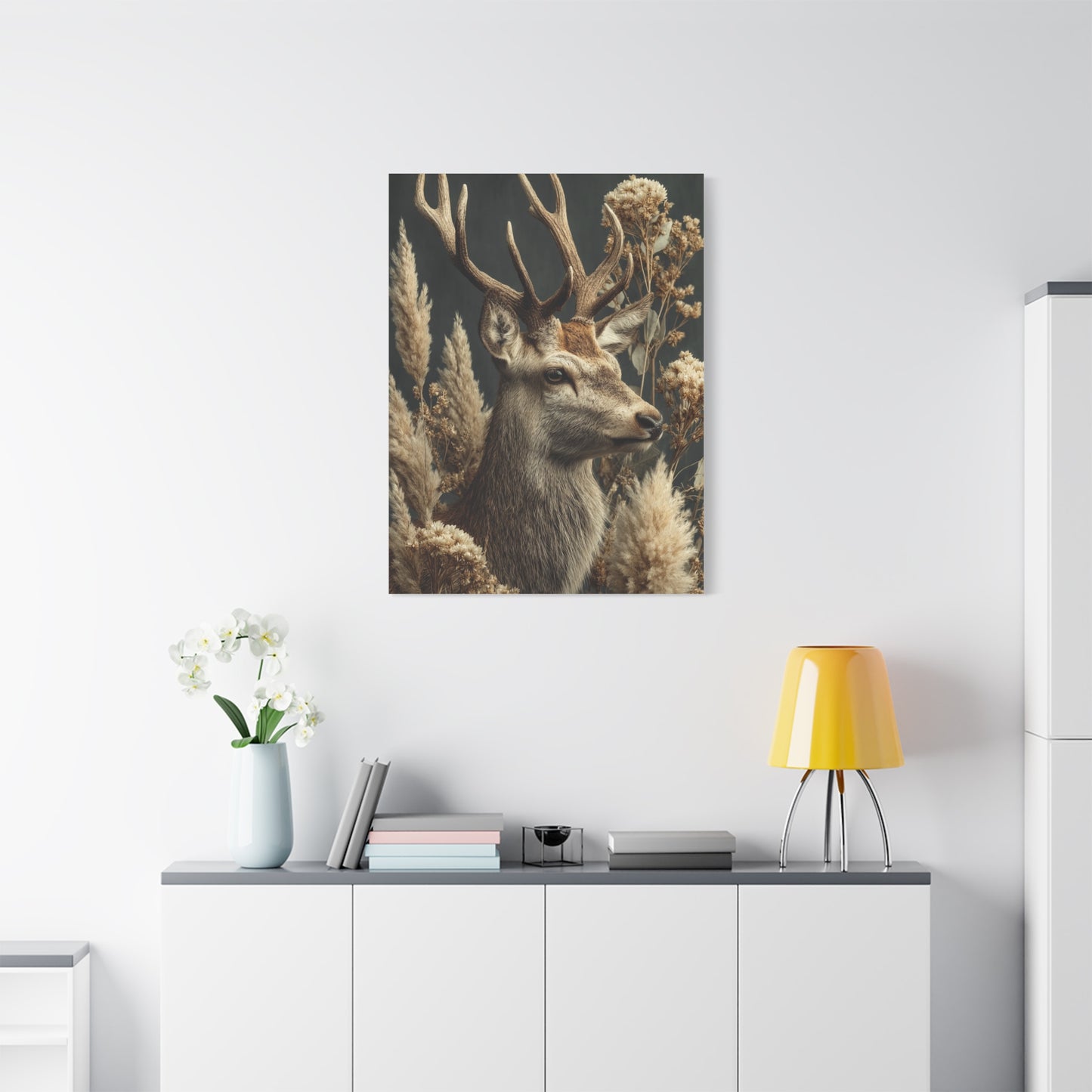 Victorian Natural History Deer Study Wall Art & Canvas Print