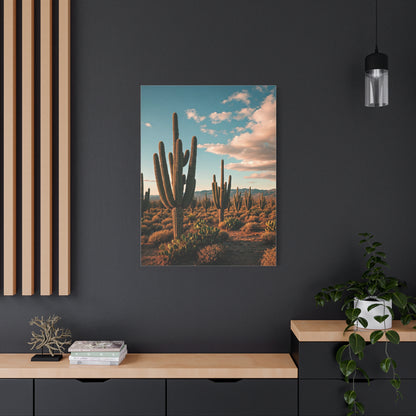 Golden Desert Saguaro Panorama Wall Art & Canvas Prints