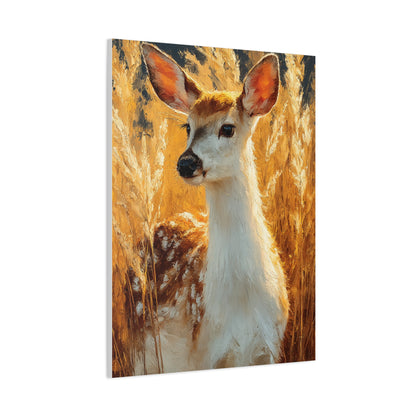 Celestial Moonlit Stag Wall Art & Canvas Print