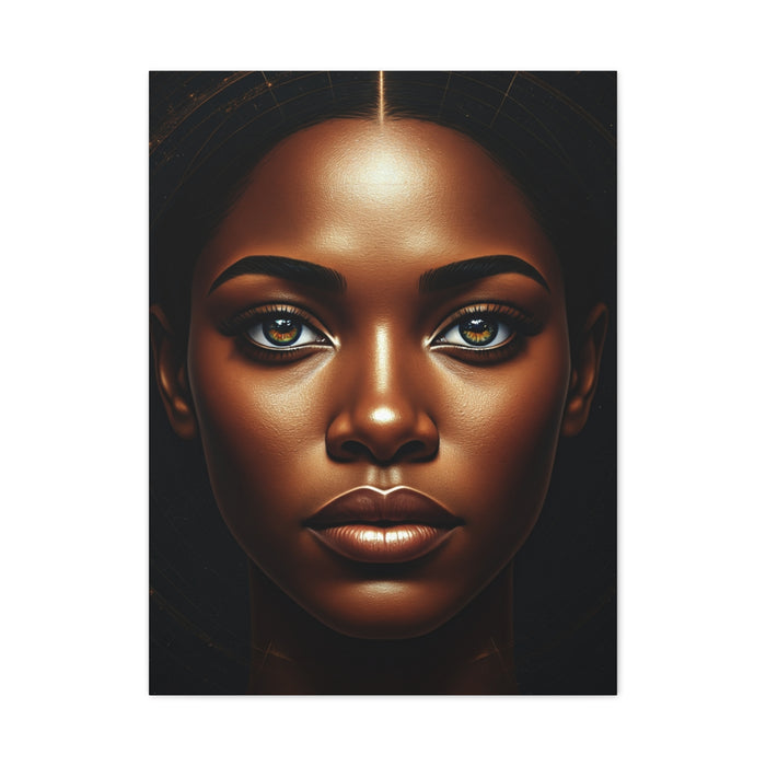 Golden Glow Goddess Portrait Wall Art & Canvas Prints