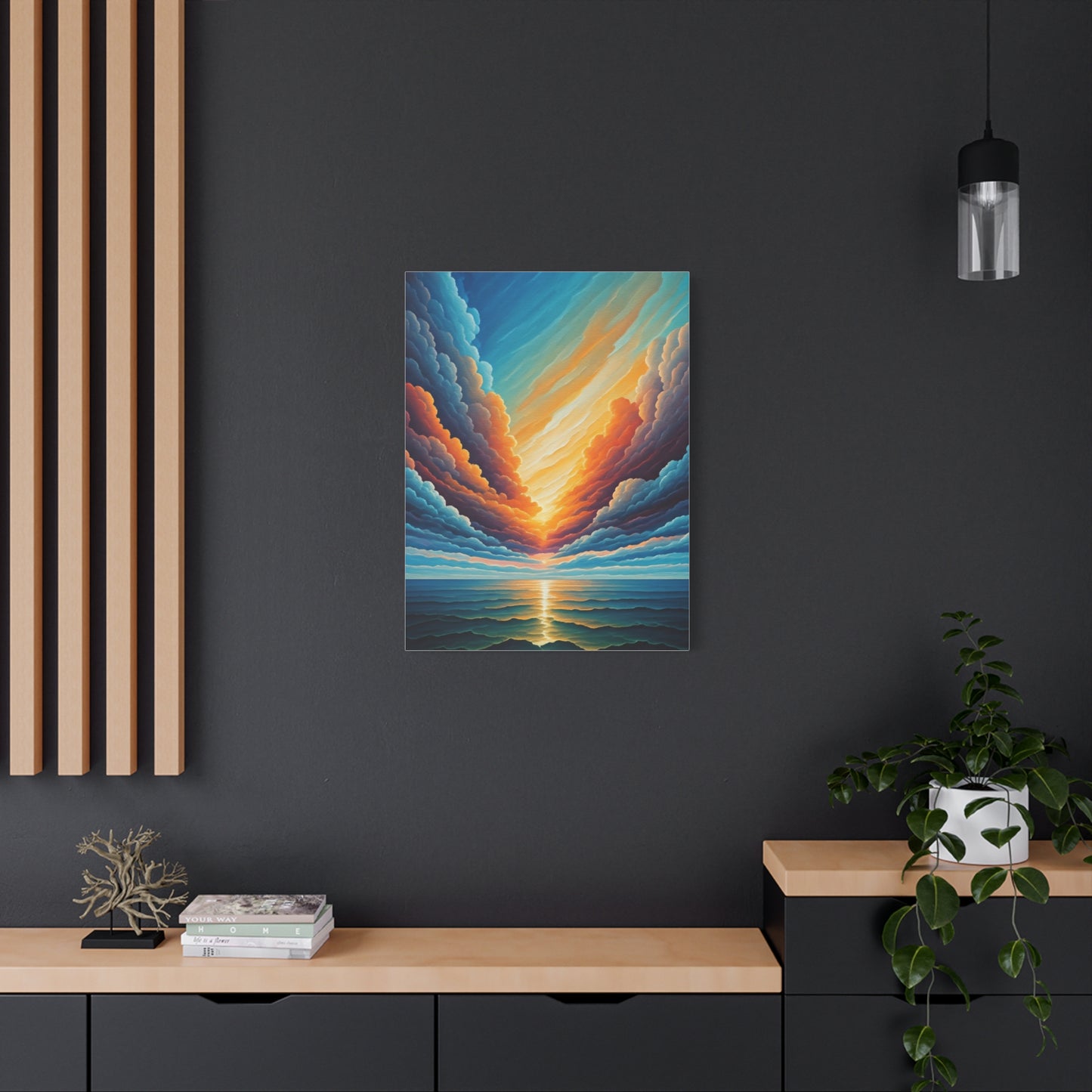 Radiant Horizon Reflection Wall Art & Canvas Print