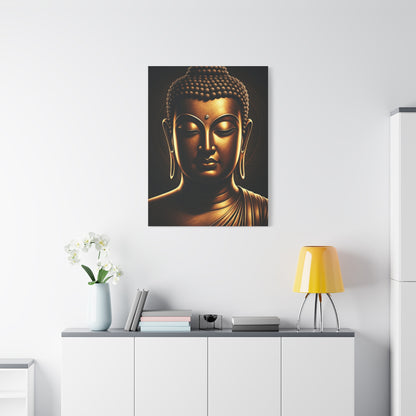 Serene Enlightenment Buddha Close-Up Wall Art & Canvas Prints