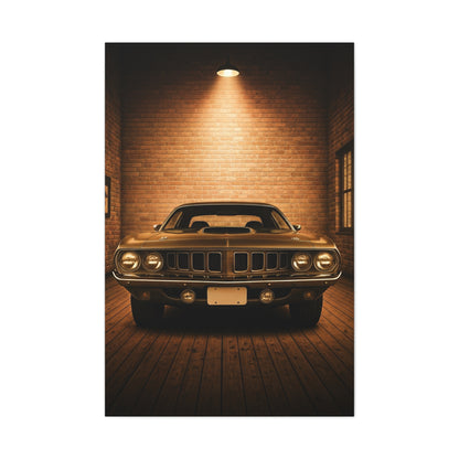 Plymouth Barracuda Cuda Vintage Garage Wall Art & Canvas Prints