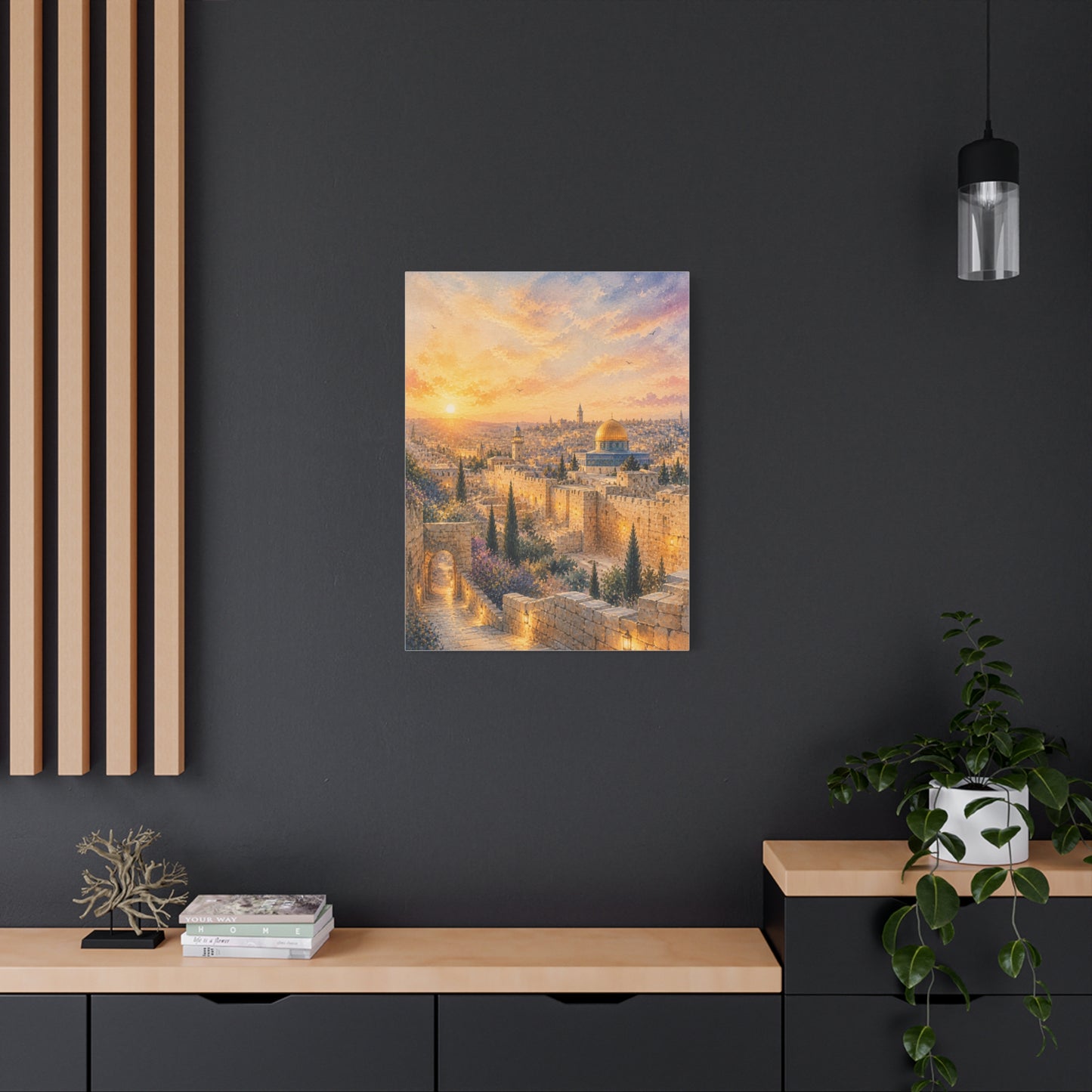 Jerusalem Golden Sunset Wall Art & Canvas Print
