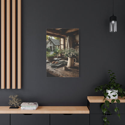 Rustic Farmhouse Window Still Life Wall Art & Canvas Print