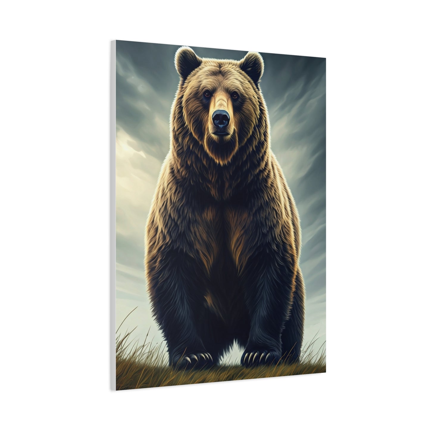 Majestic Grizzly Standing Portrait Wall Art & Canvas Prints