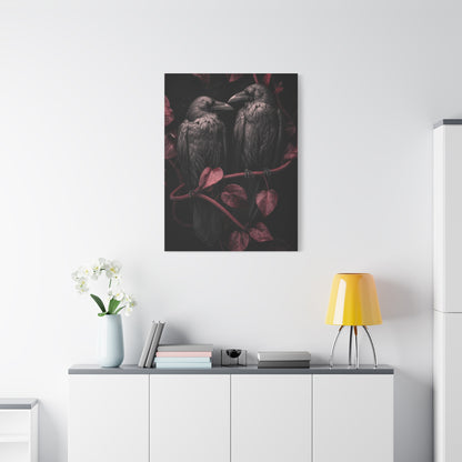 Pair of Ravens Gothic Romance Wall Art & Canvas Print