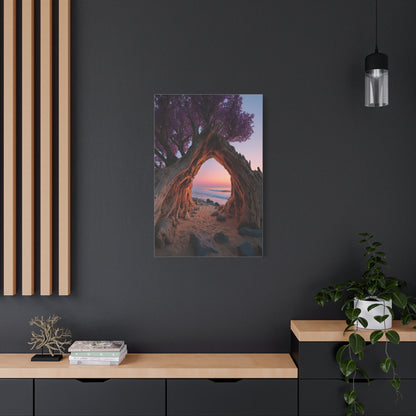 Driftwood Arch Coastal Sunset Wall Art & Canvas Print