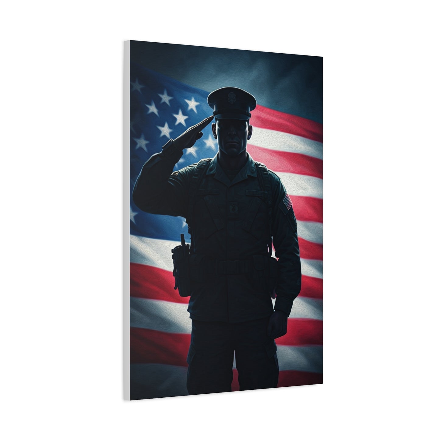 Saluting Soldier American Pride Wall Art & Canvas Prints