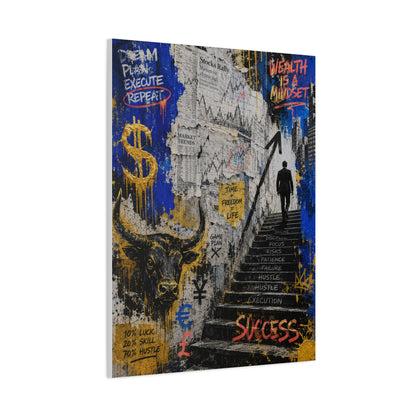 Entrepreneur Street Collage Success Street Wall Art & Canvas Print