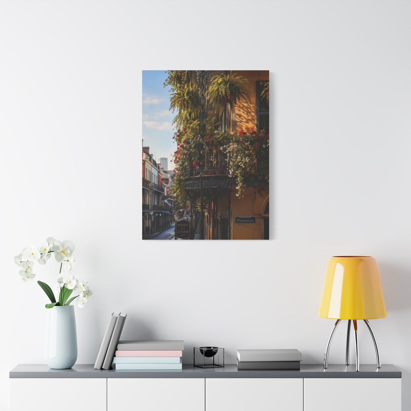 French Quarter Balcony Floral Detail Wall Art & Canvas Print