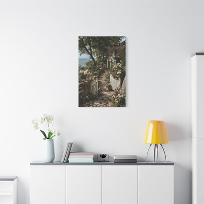 Cottage Garden Entrance Path Wall Art & Canvas Print