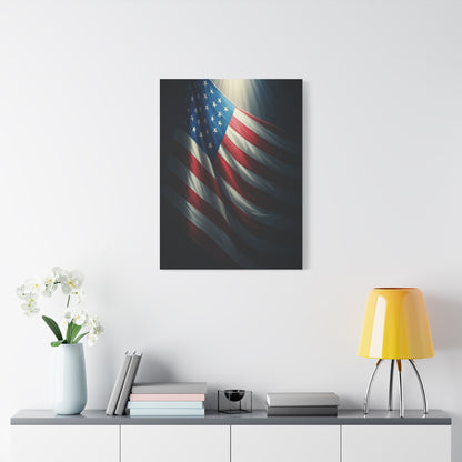 Spotlight American Flag Honor Wall Art & Canvas Prints