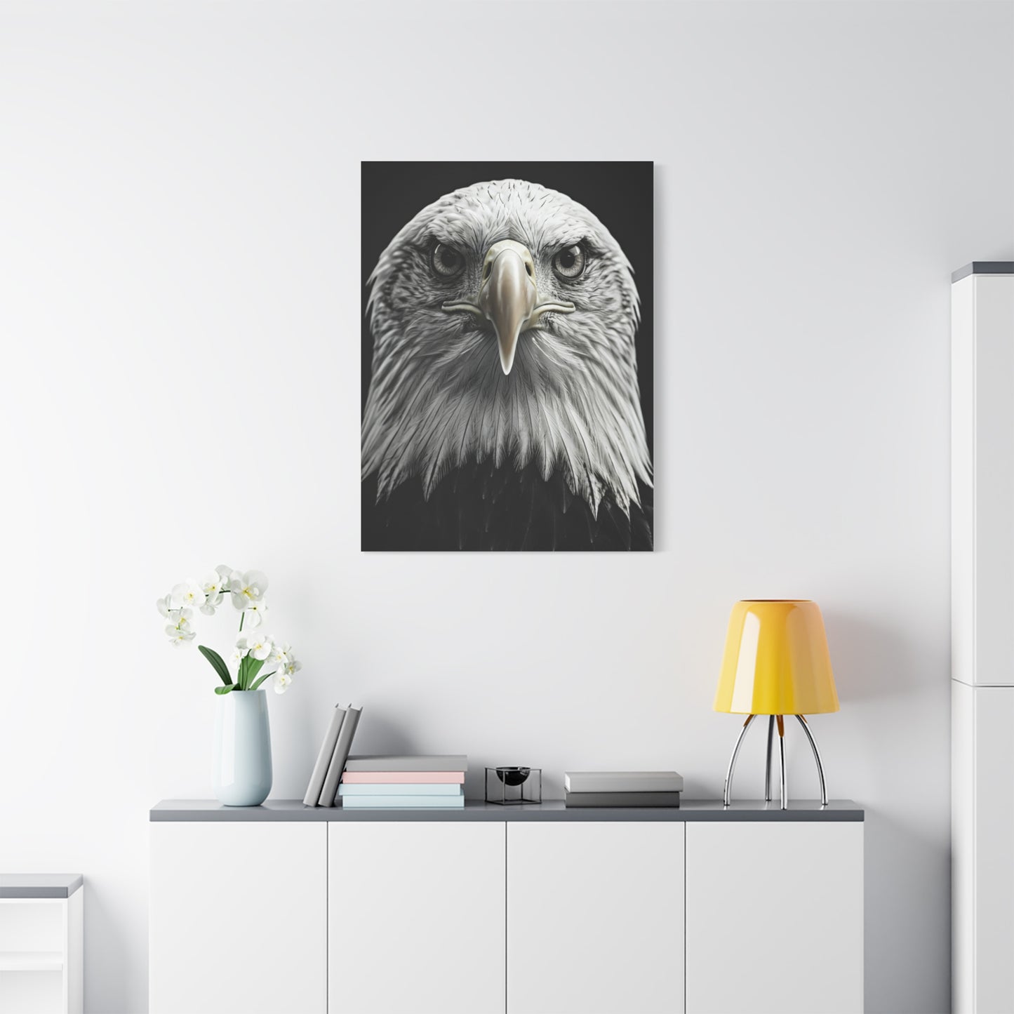 Bald Eagle Power Portrait Wall Art & Canvas Prints