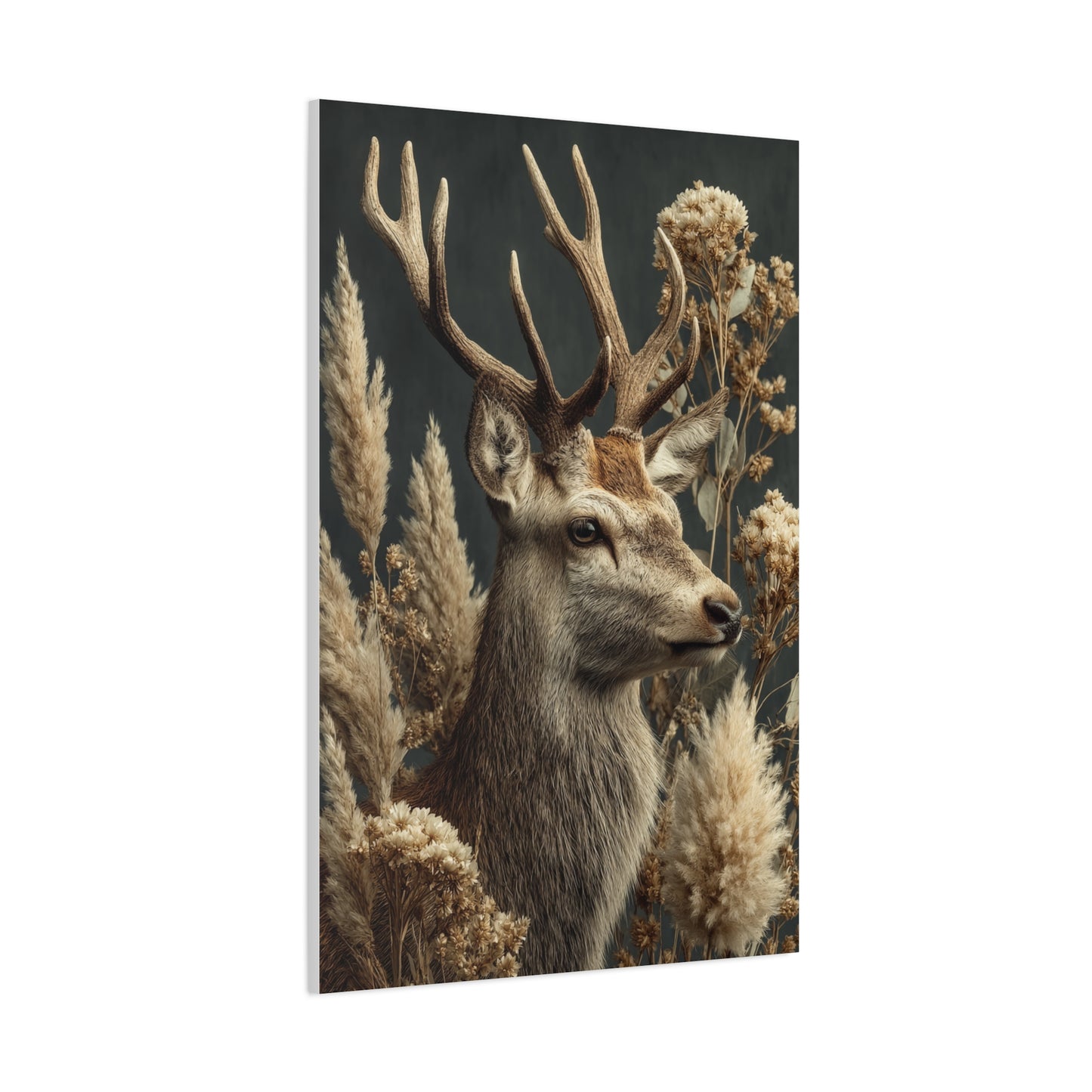 Victorian Natural History Deer Study Wall Art & Canvas Print