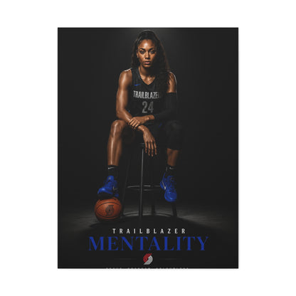 Trailblazer Mentality Women’s Basketball Sports Wall Art & Canvas Print