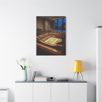 Luxury Stadium Architecture Model Sports Wall Art & Canvas Print