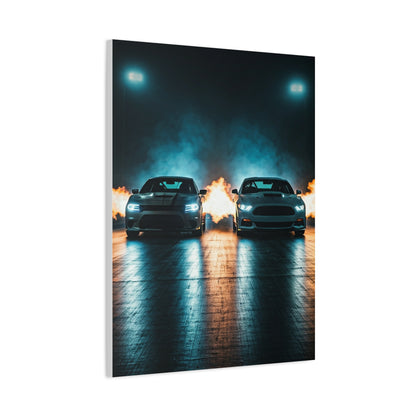Fireline Standoff – Hellcat vs Supercharged Mach 1 Wall Art & Canvas Prints