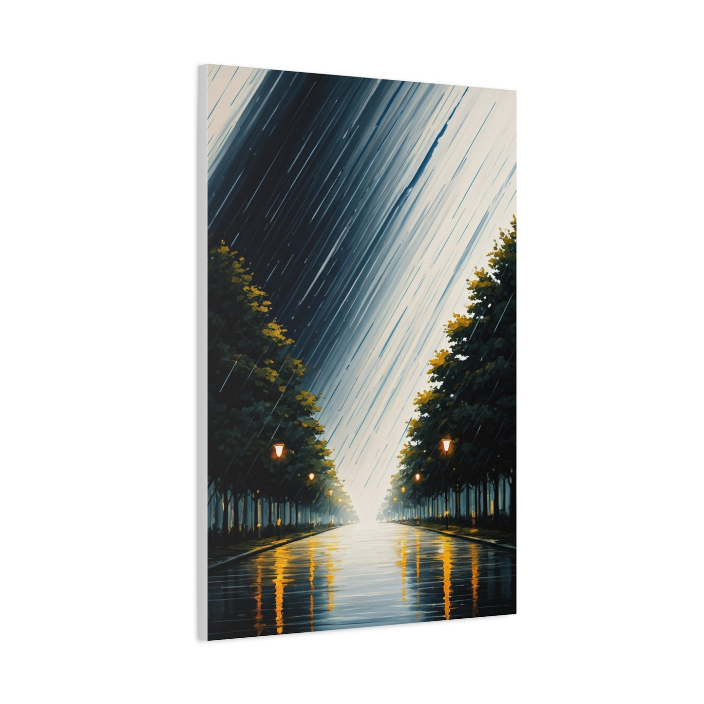 Tree-Lined Light Path Landscape Wall Art & Canvas Prints
