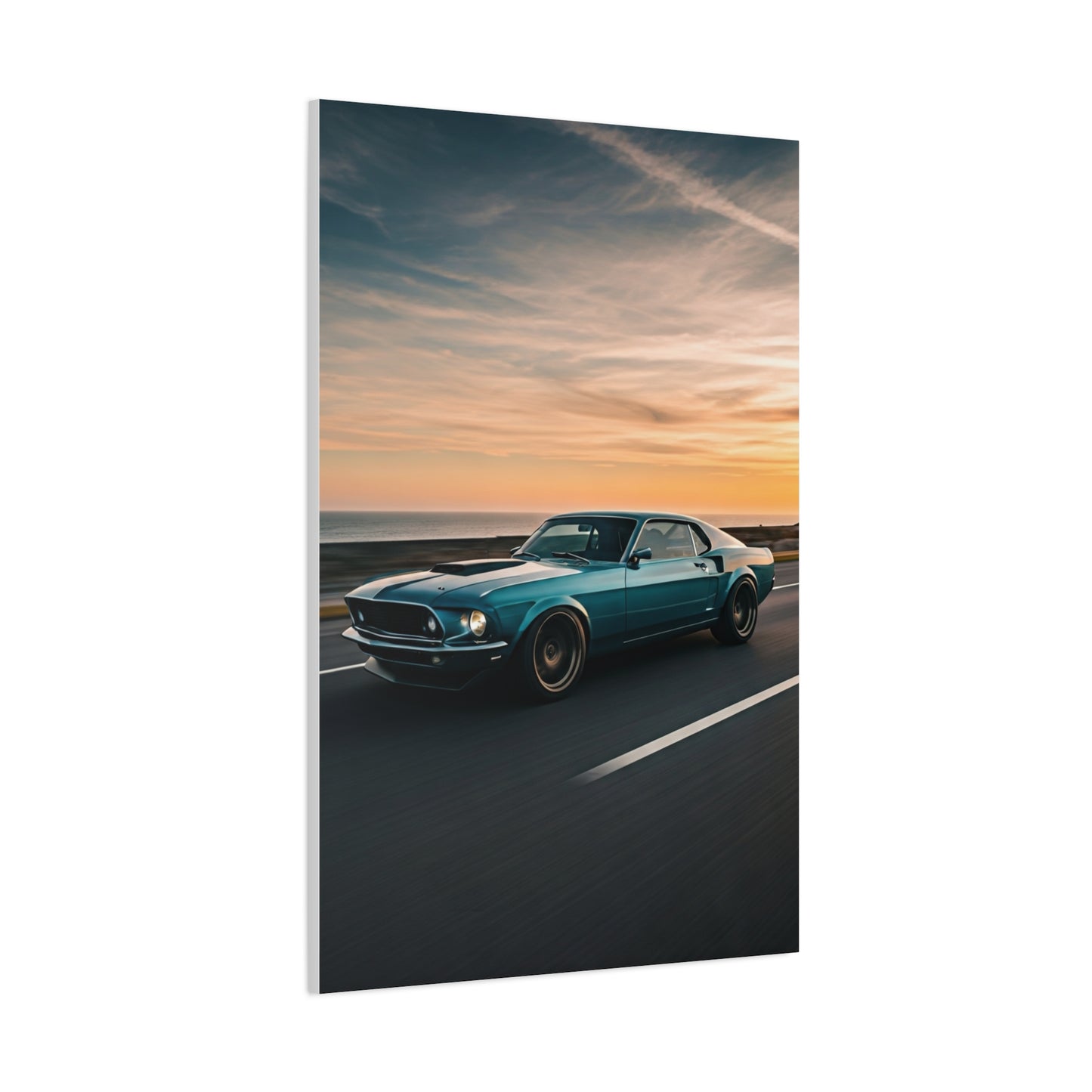 1969 Ford Mustang Fastback Restomod Coastal Run Wall Art & Canvas Prints