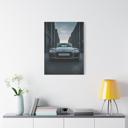Audi R8 Berlin Minimalist Street Frame Wall Art & Canvas Prints